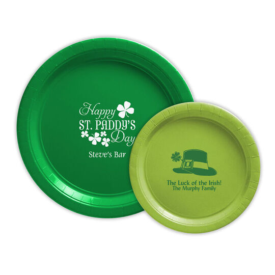 Design Your Own St. Patrick's Day Paper Plates